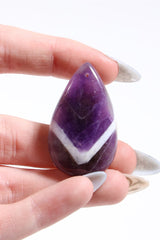 Chevron Amethyst Cab (Drilled)