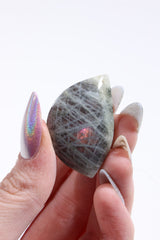 Purple Labradorite Cab (Drilled)