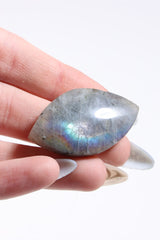 Purple Labradorite Cab (Drilled)