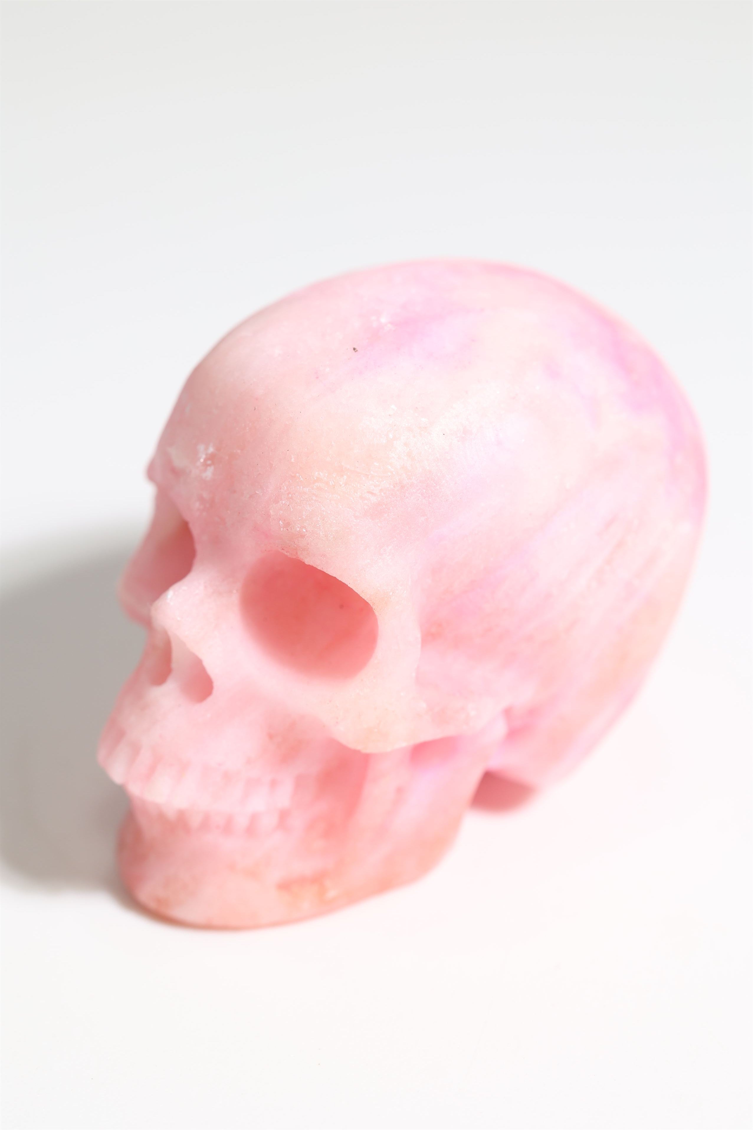 Pink Aragonite 2" Skull - Forgotten Rarities