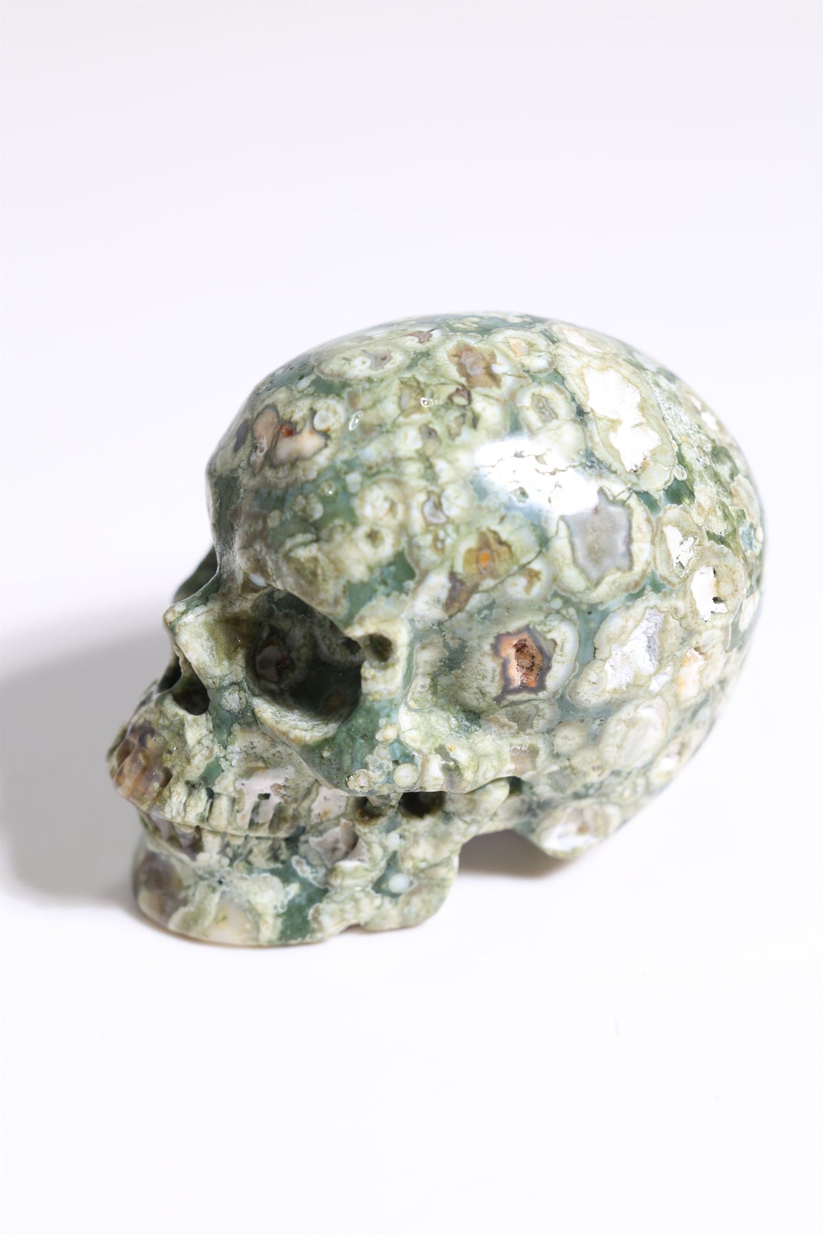 Rain Forest Jasper 2" Skull - Forgotten Rarities