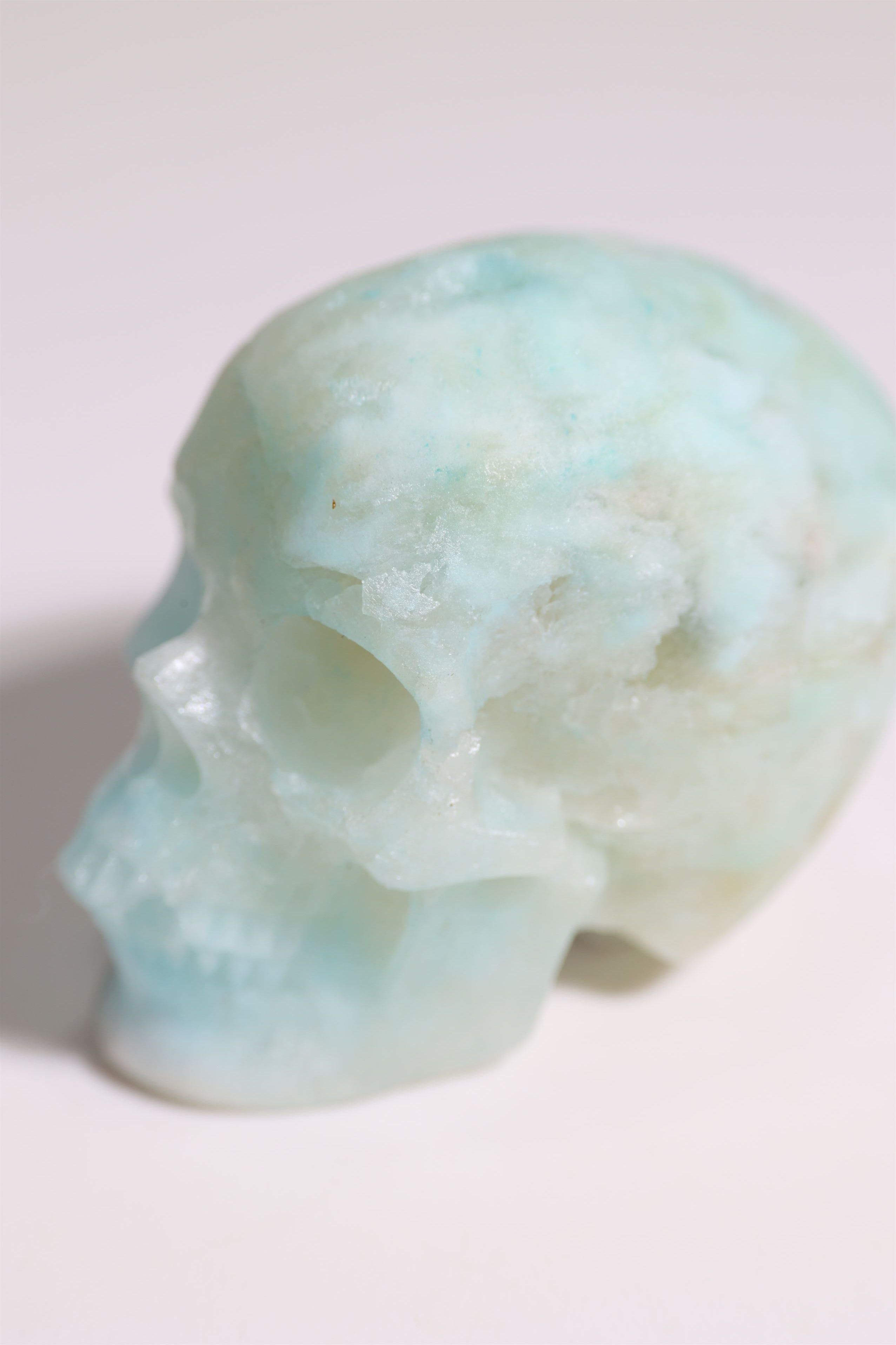 Blue Aragonite 2" Skull - Forgotten Rarities