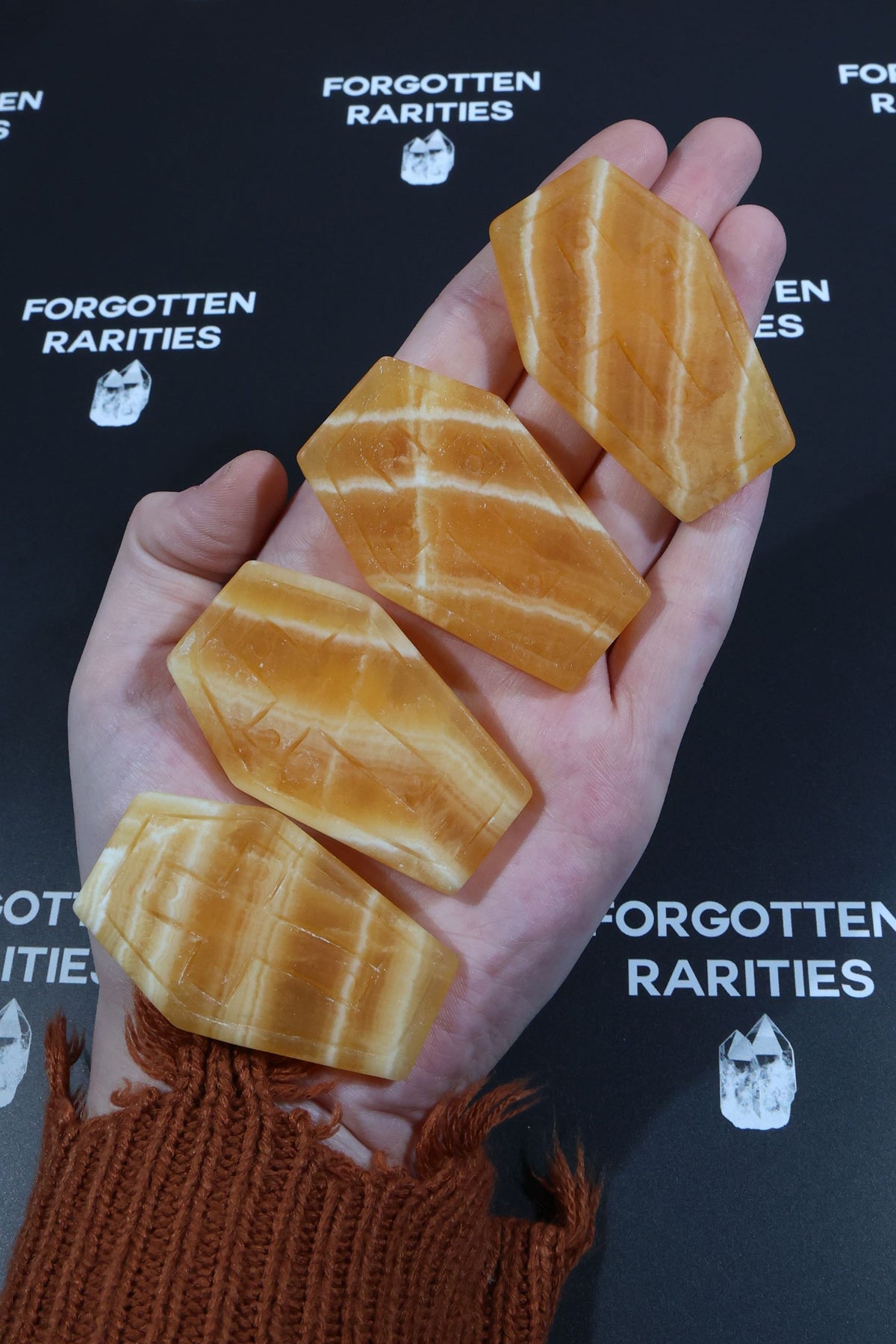 Orange Calcite Coffin