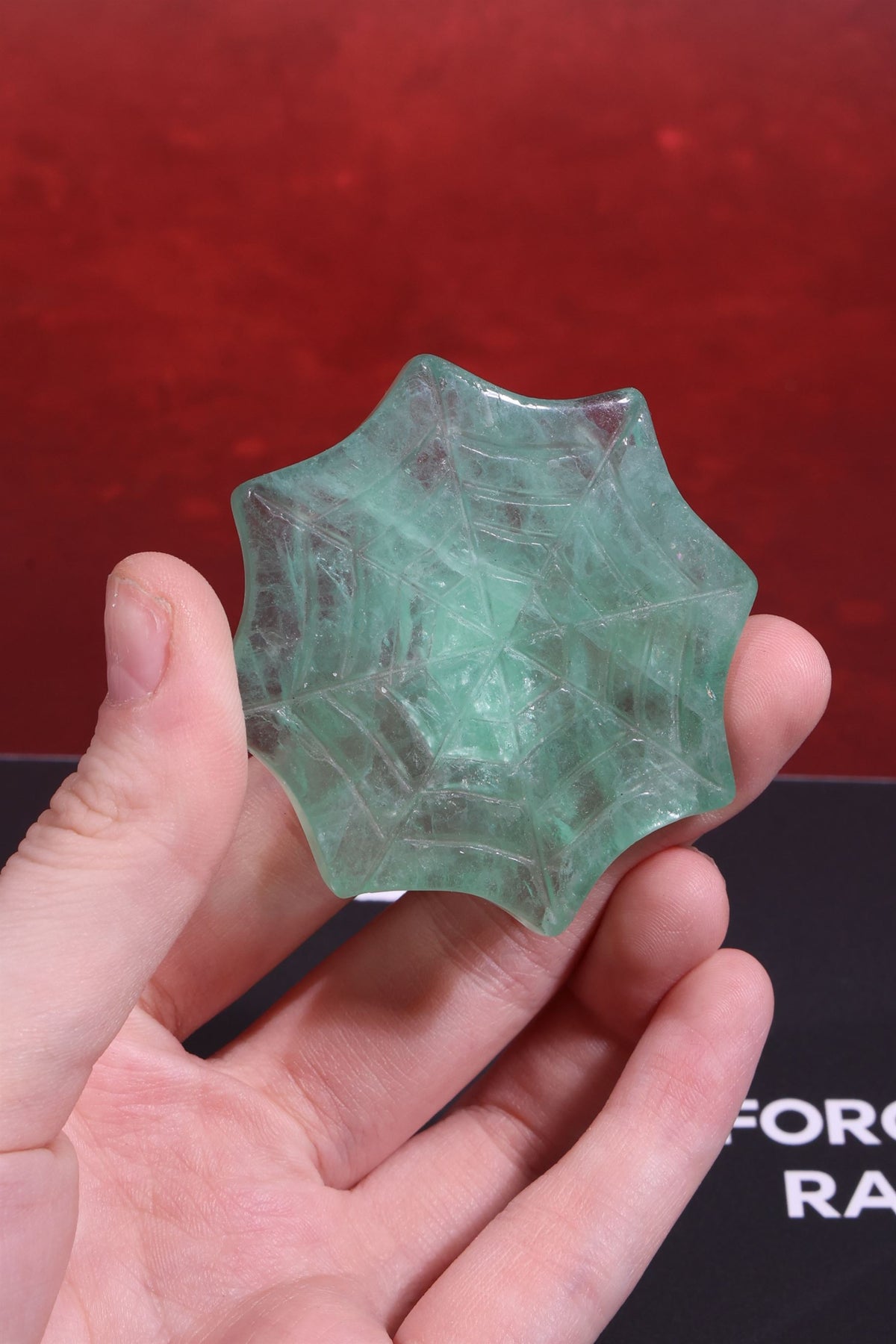 Green Fluorite Spider Web