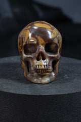 Bamboo Stone Skull Carving