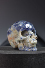 Sodalite Skull Carving