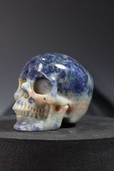 Sodalite Skull Carving