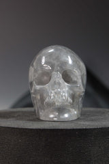 Blue Rose Quartz Skull Carving