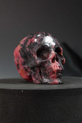 Rhodonite Skull Carving