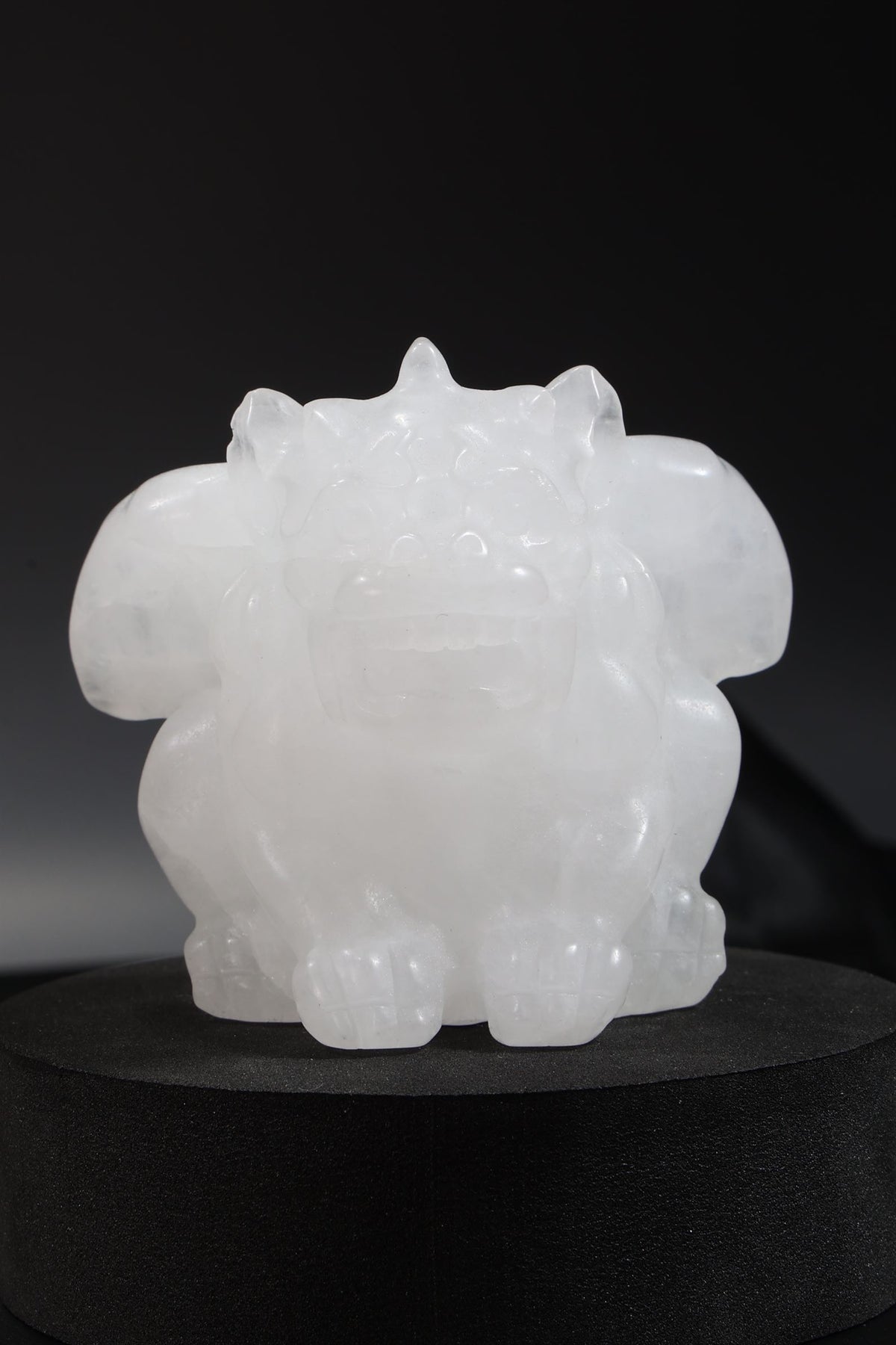 Clear Quartz Gargoyle Carving