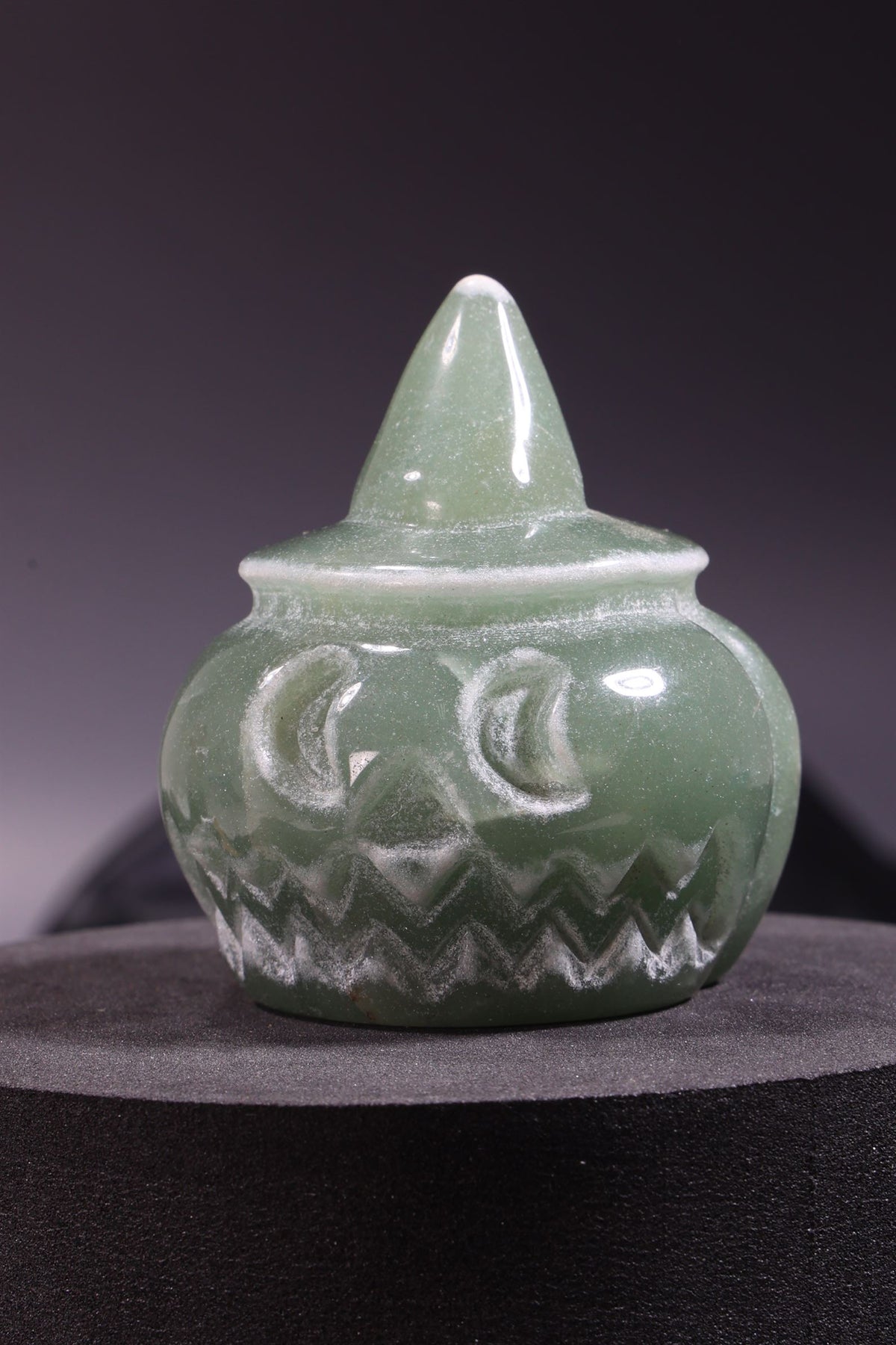 Green Aventurine Pumpkin Carving