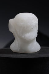 Snow Quartz Gargoyle Head Carving