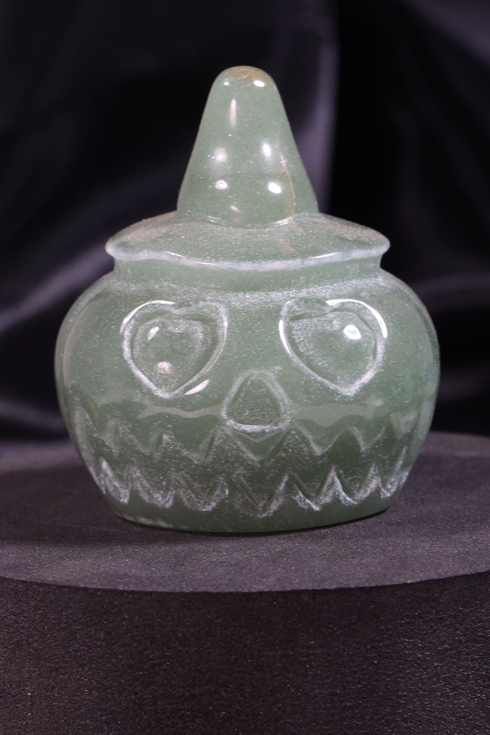 Green Aventurine Pumpkin Carving