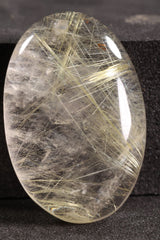 Rutilated Quartz Drilled Cab