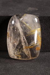 Rutilated Quartz Drilled Cab