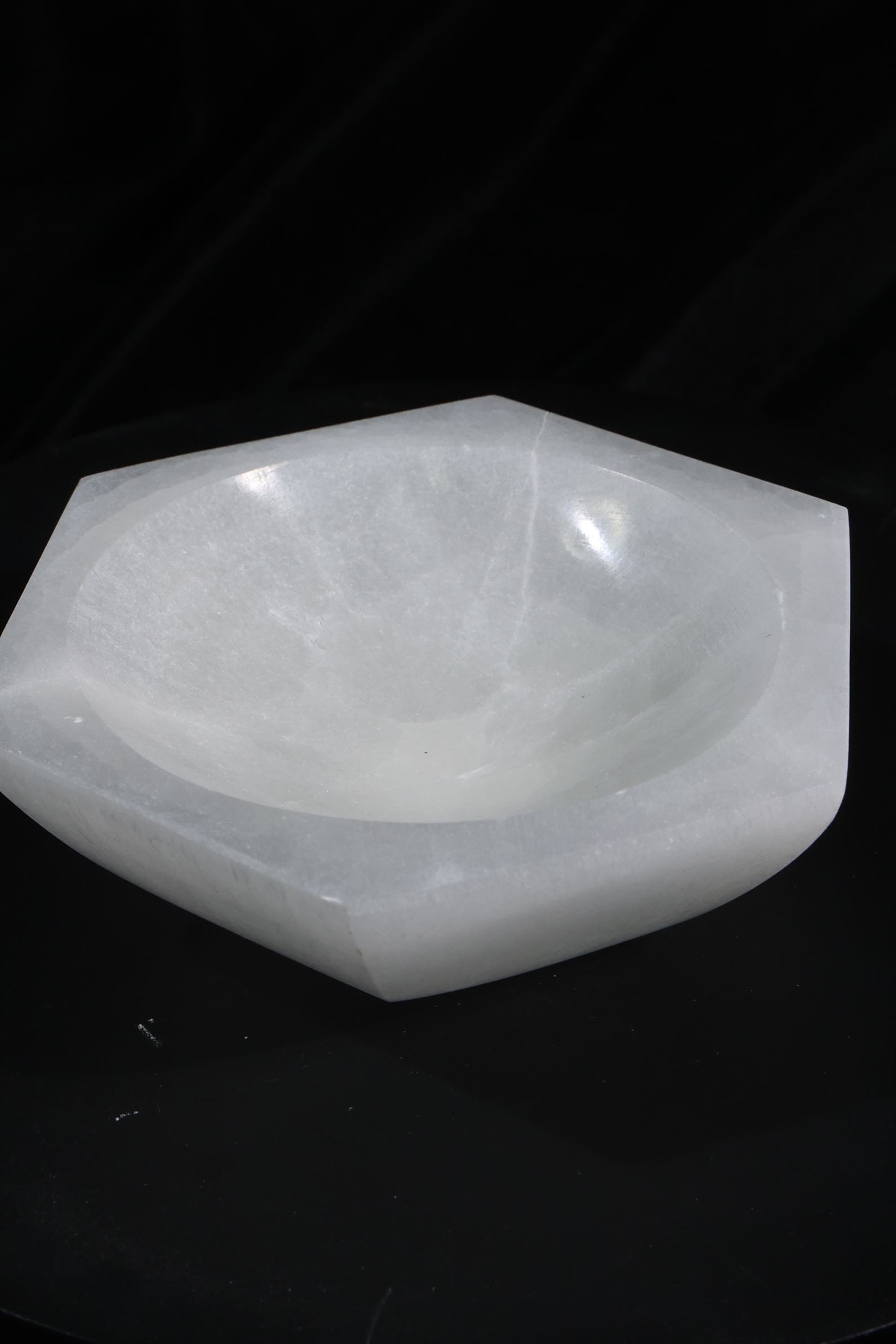 Selenite Bowl | Hexagon Shape