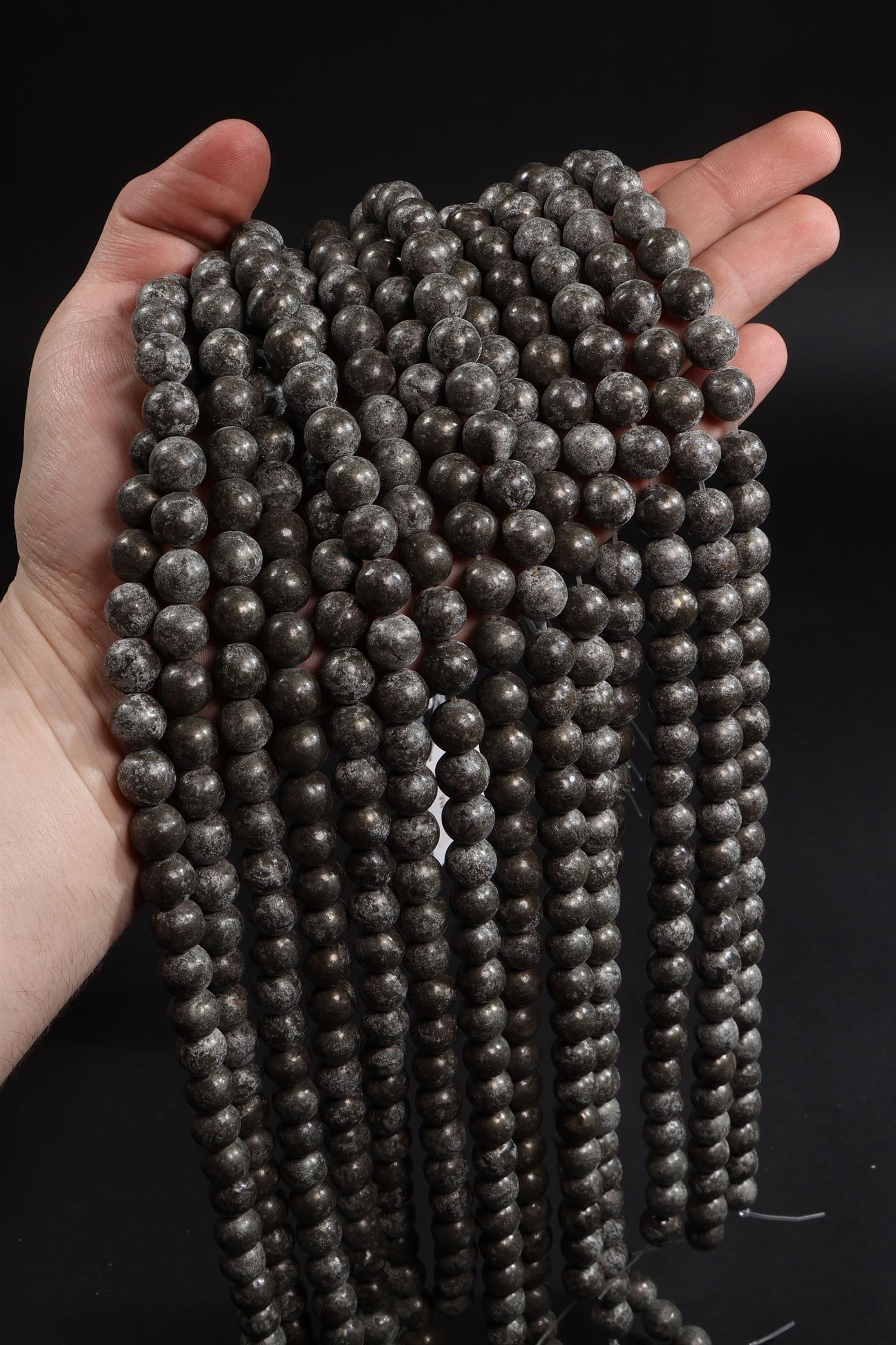 Pyrite Bead Strand