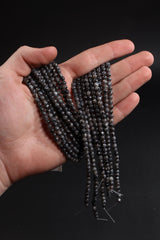 Larvikite Bead Strand