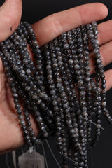 Larvikite Bead Strand