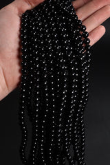 Black Obsidian Bead Strand