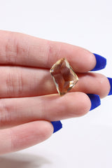 Faceted Citrine Cab