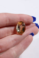 Faceted Citrine Cab