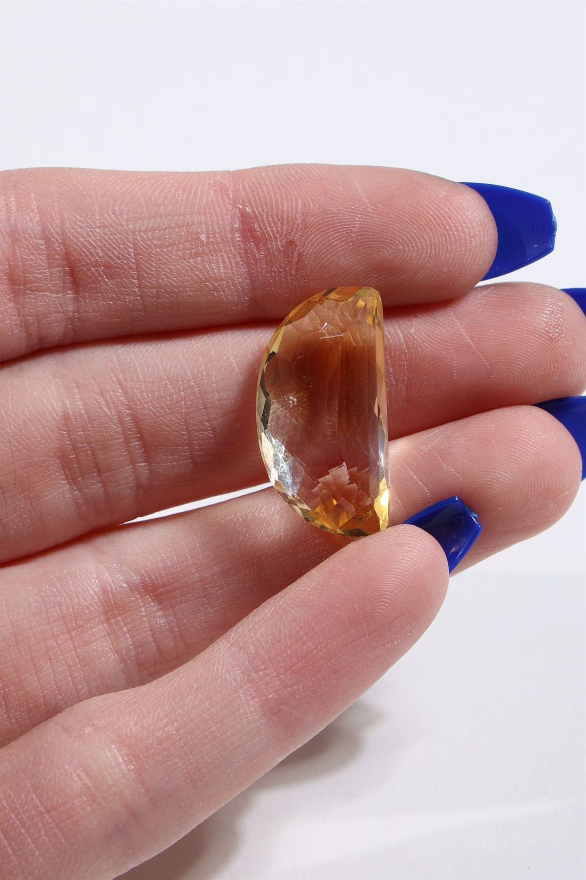 Faceted Citrine Cab