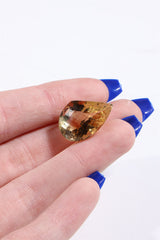 Faceted Citrine Cab