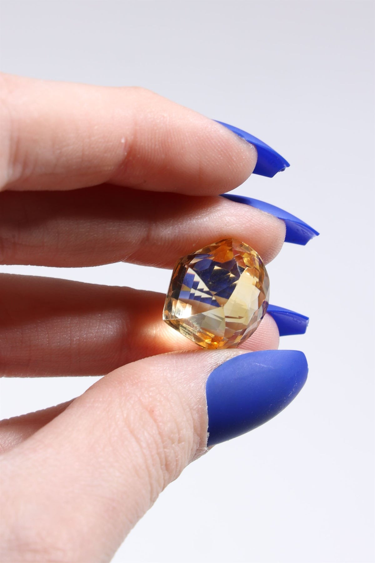 Faceted Citrine Cab