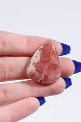 -AA GRADE - Rhodochrosite Cab (Drilled)