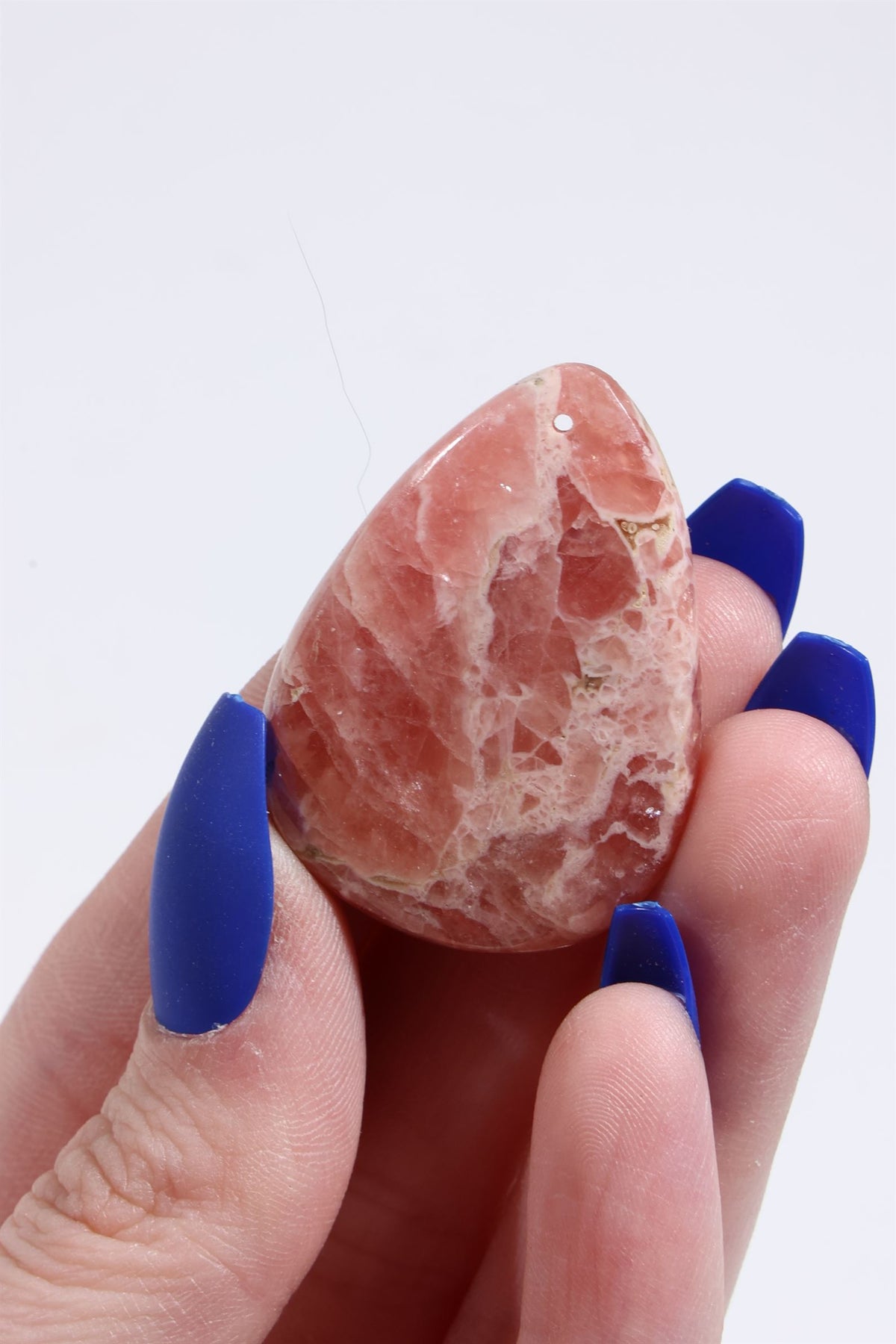 -AA GRADE - Rhodochrosite Cab (Drilled)