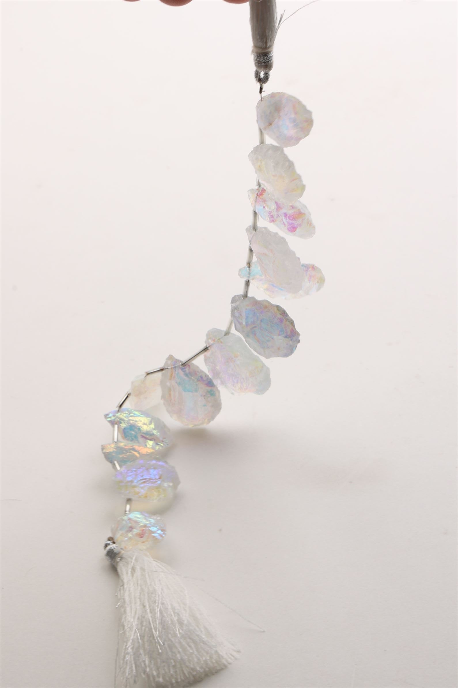 Aura Quartz Arrow Head Strand