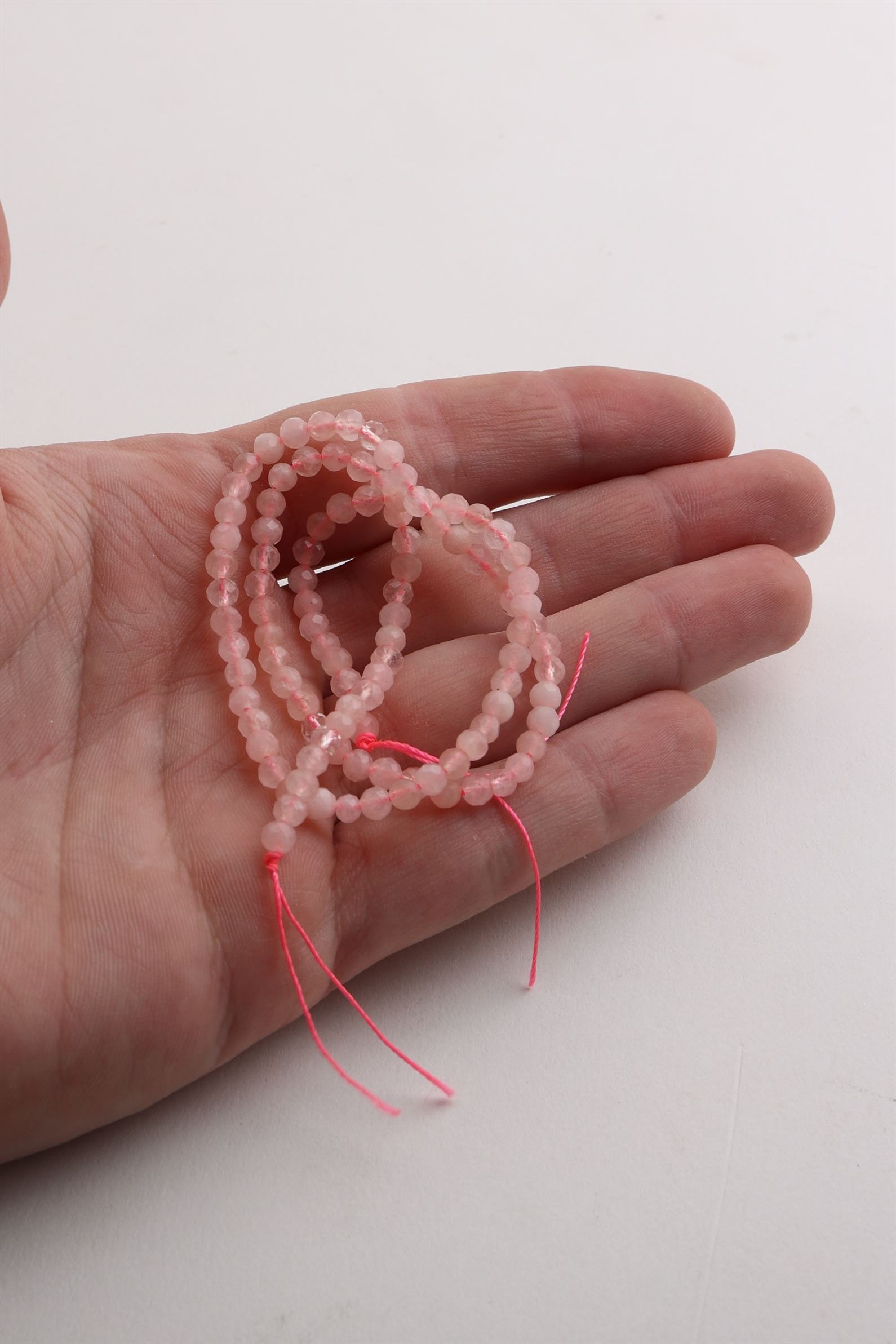 4MM Faceted Rose Quartz