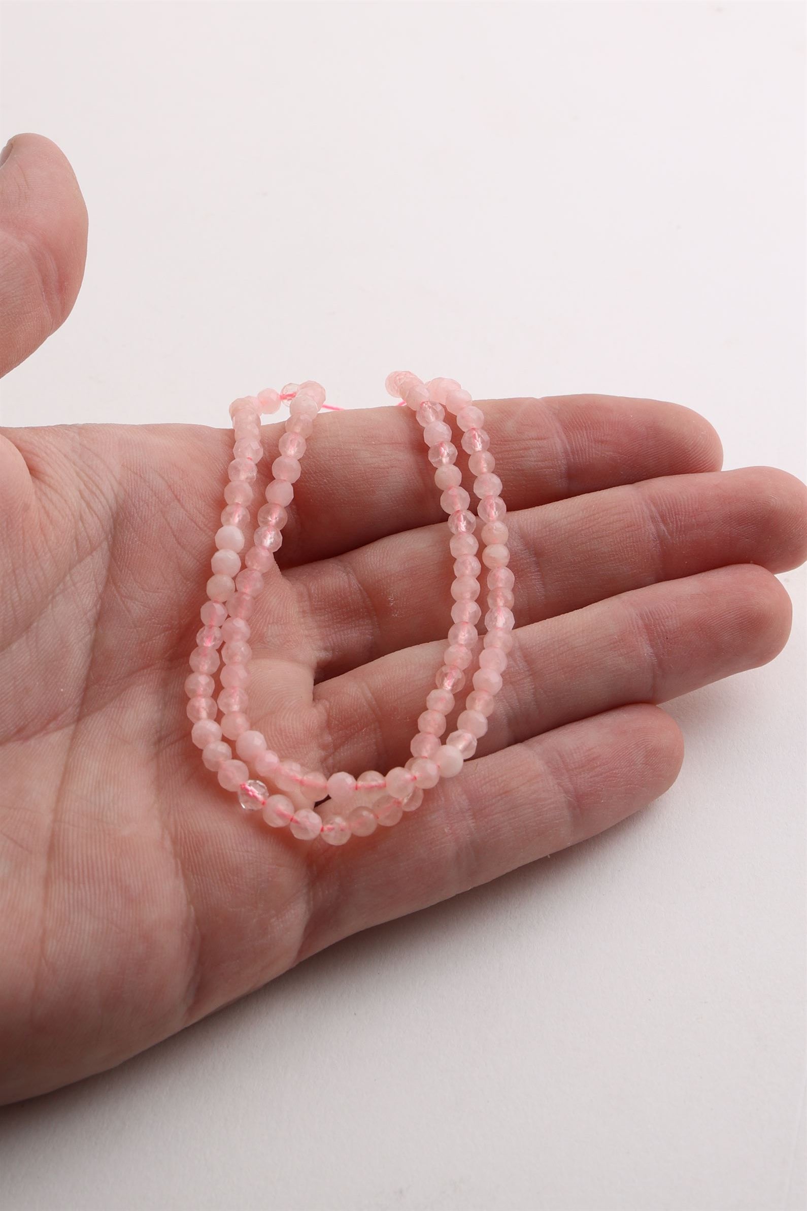 4MM Faceted Rose Quartz