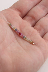 Multi Colored Sapphire Bead Strand (28 Beads)