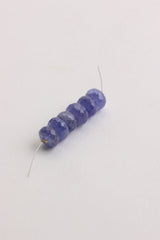 Faceted Tanzanite Bead Strand (6 Beads)