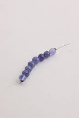 Round Tanzanite Bead Strand (8 Beads)