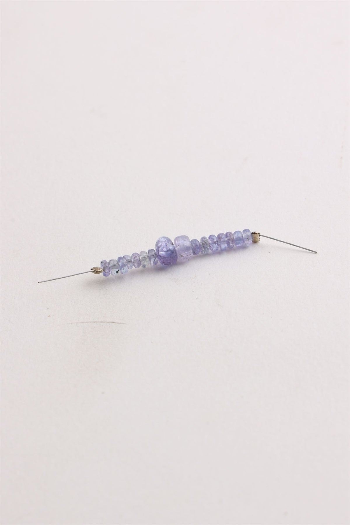 Small Round Tanzanite Bead Strand (16 Beads)