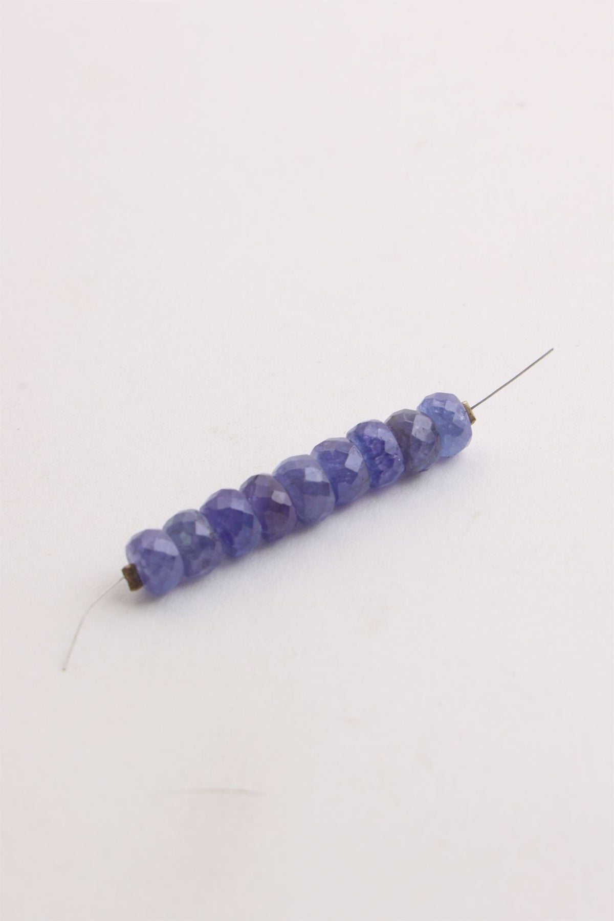 Faceted Tanzanite Bead Strand (9 Beads)