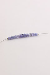 Small Donut Round Tanzanite Bead Strand (18 Beads)