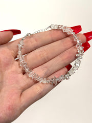 Full Beaded Herkimer Bracelet In Silver - Forgotten Rarities