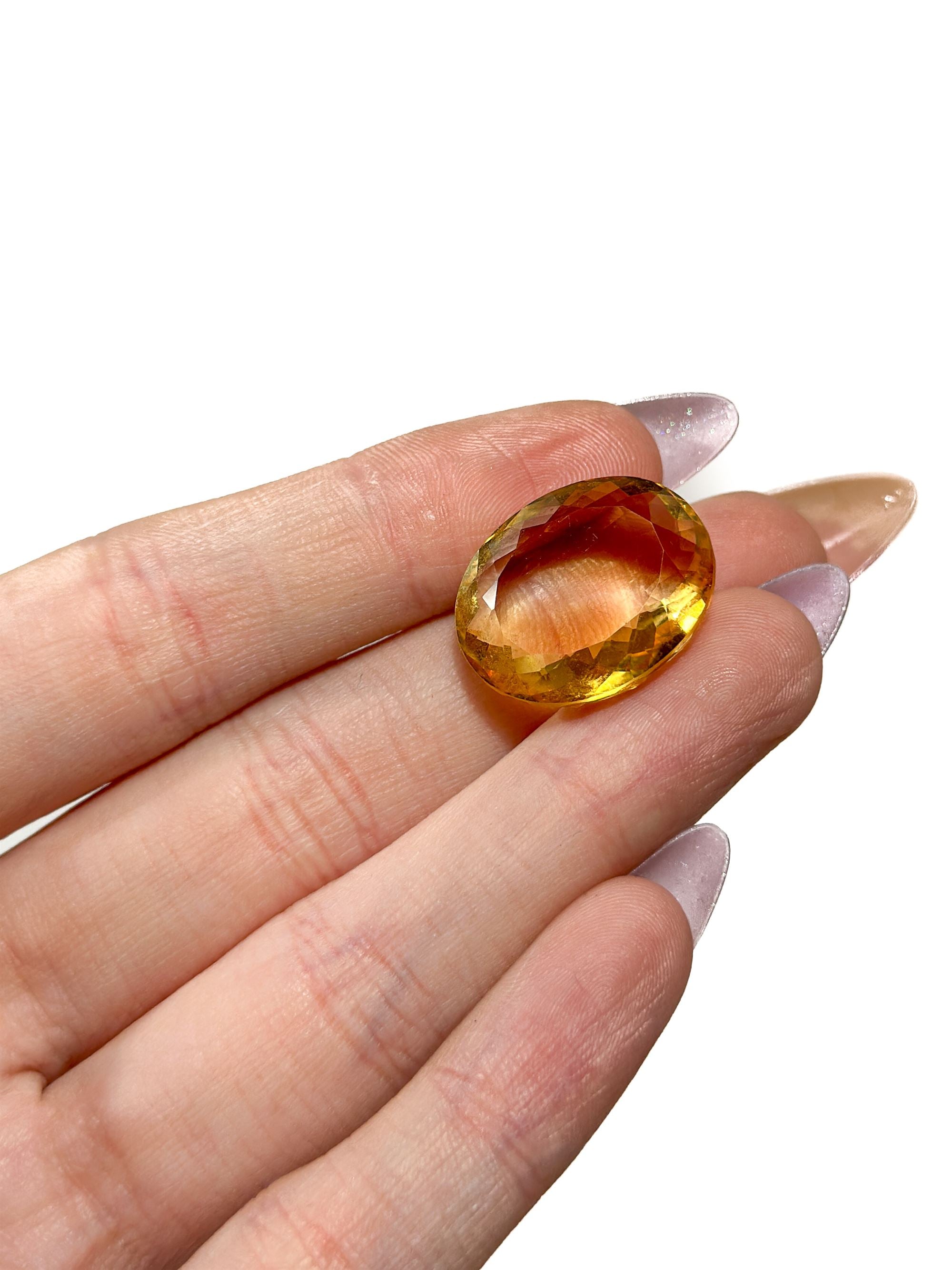 Faceted Citrine Cab - Forgotten Rarities