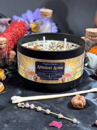 Abundant Aroma – Hand-Poured Soy Candle 💰✨