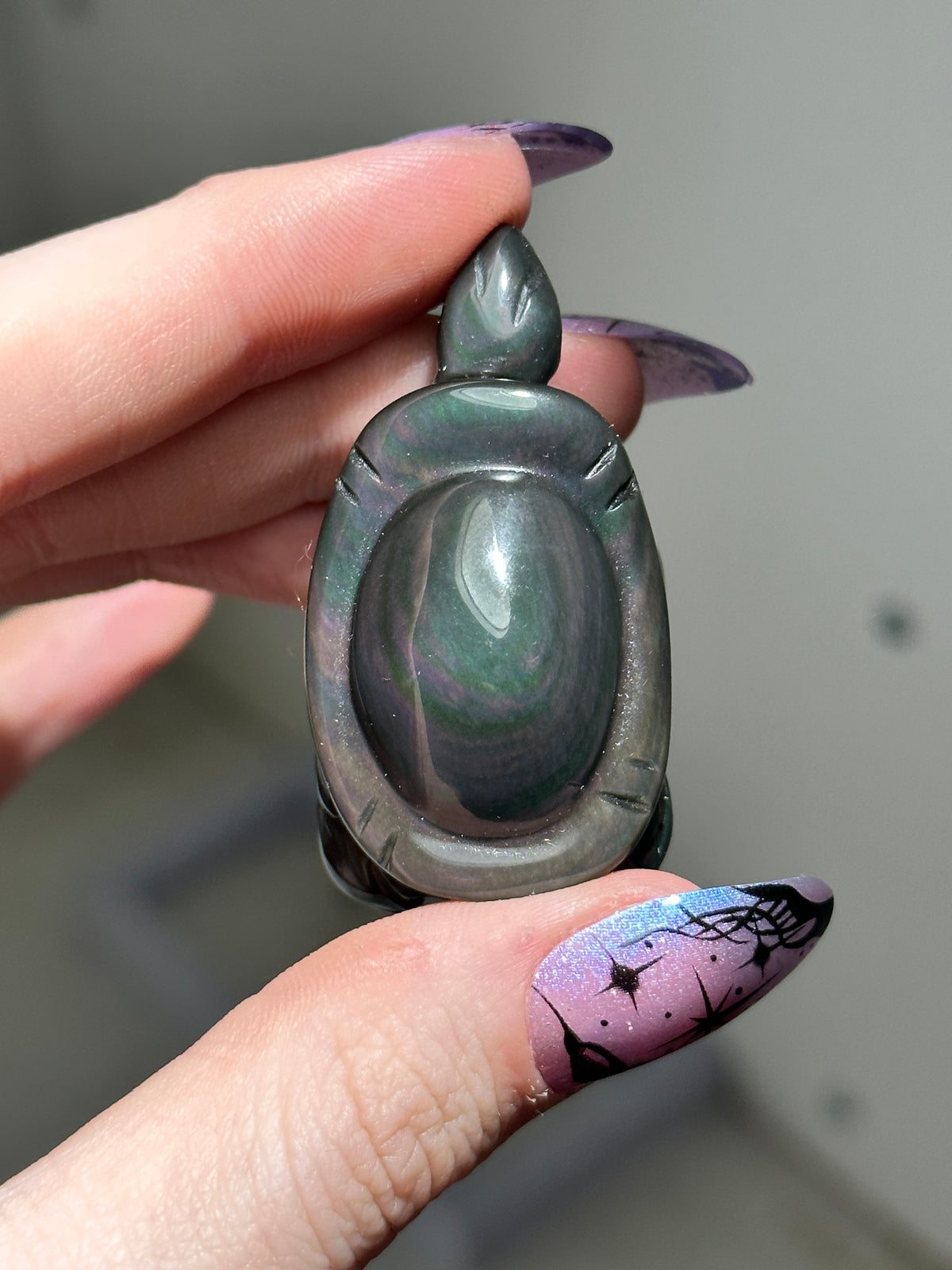 Rainbow Obsidian Turtle - Forgotten Rarities