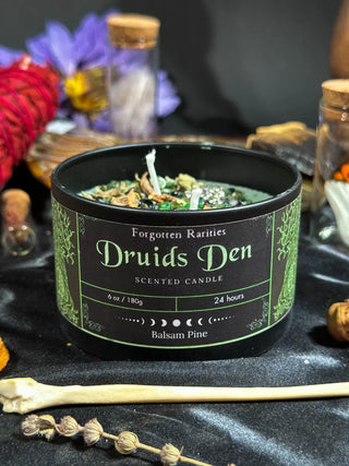 Druid’s Den – Hand-Poured Soy Candle 🌿🛡️