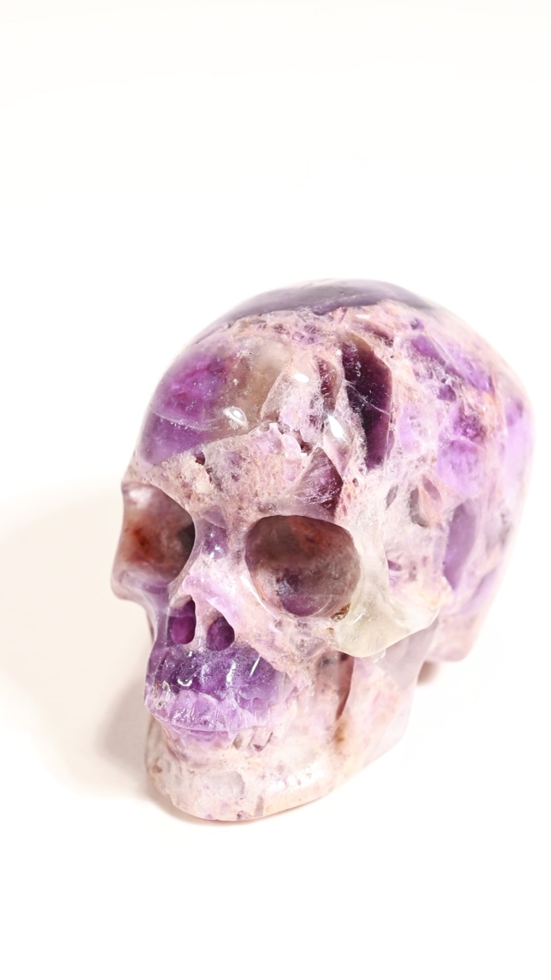 Chevron Amethyst 2" Skull