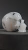 Tourmaline Quartz Skull Carving