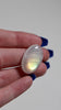 -AAA GRADE - Rainbow Moonstone Cab (Drilled)