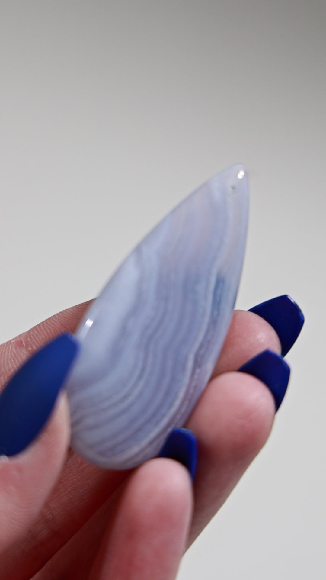 Blue Lace Agate Cab (Drilled)