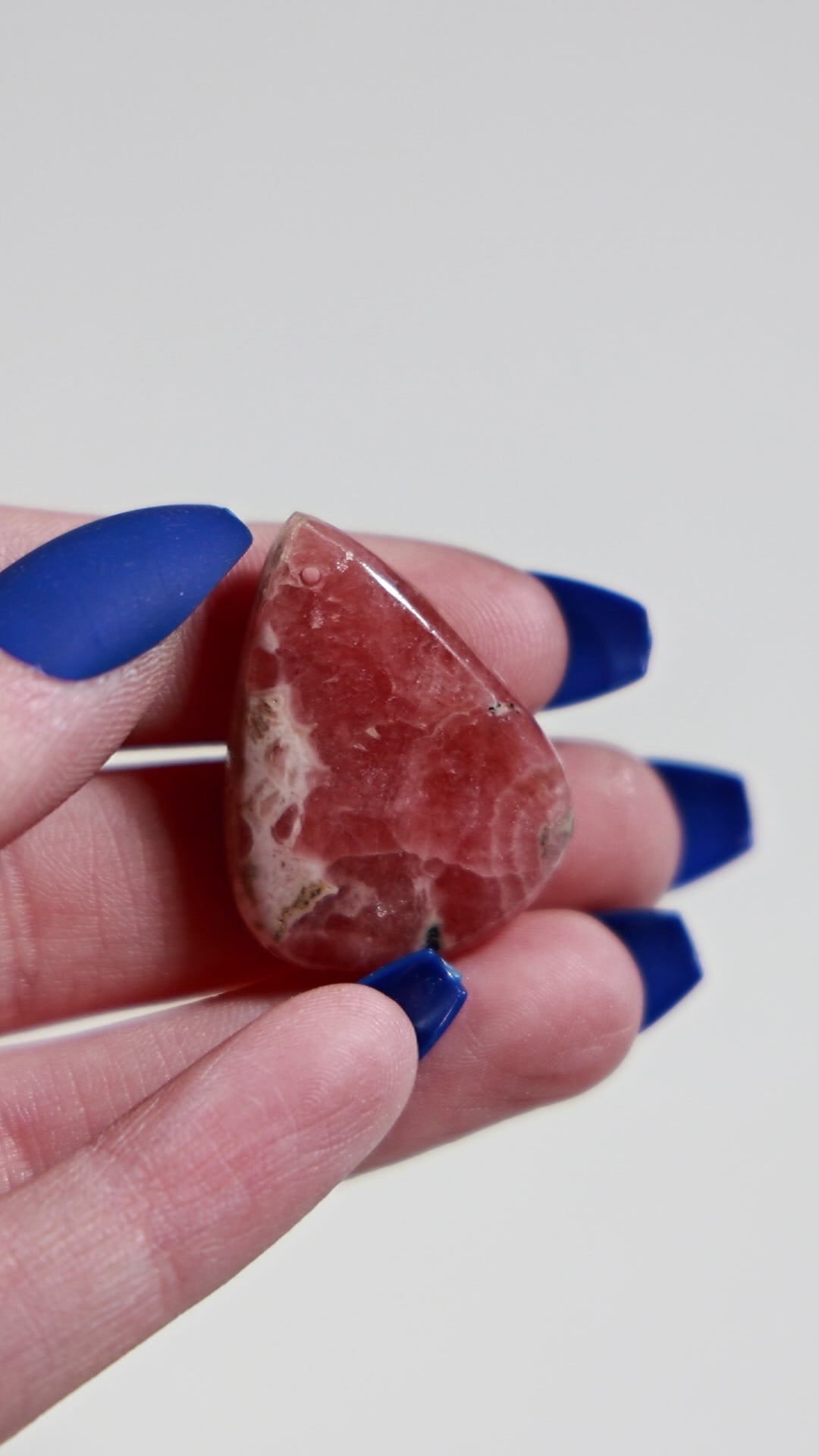 -AA GRADE - Rhodochrosite Cab (Drilled)